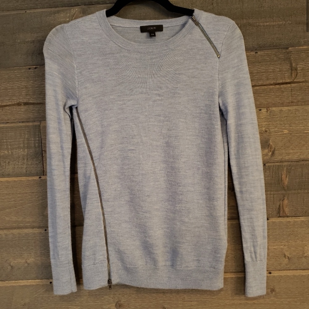 J.crew asymmetrical zipper sweater